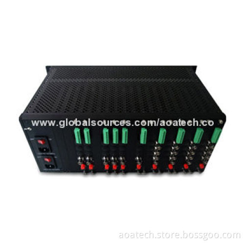Video Multiplexer with 4U 18 Slots Chassis, Suitable for Card Type Video ConverterNew